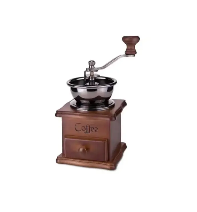 Molino Manual Vintage de Madera